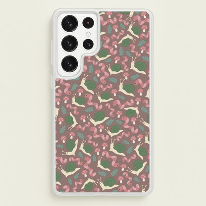 Snails - Animal Patterns  - Animal Patterns Phone Case for Galaxy S22 Ultra
