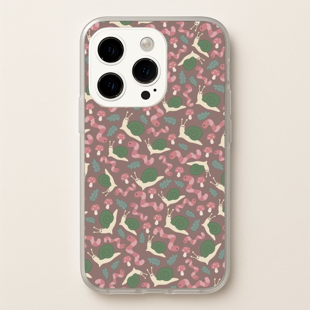 Snails - Animal Patterns  - Animal Patterns Phone Case for iPhone 15 Pro Max