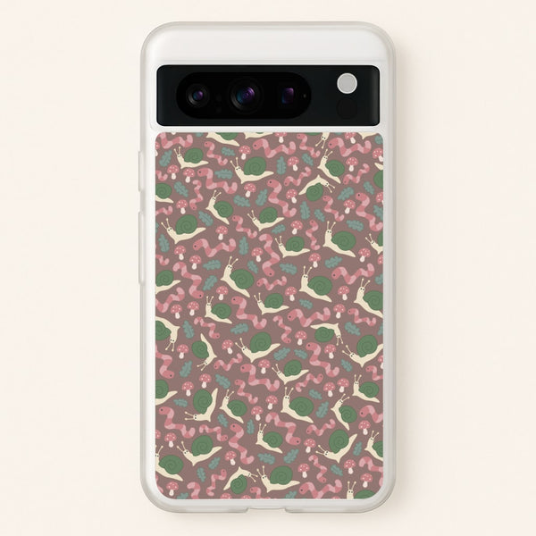 Snails - Animal Patterns  - Animal Patterns Phone Case for Google Pixel 8 Pro