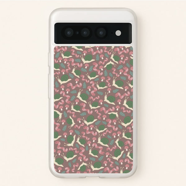 Snails - Animal Patterns  - Animal Patterns Phone Case for Google Pixel 7 Pro