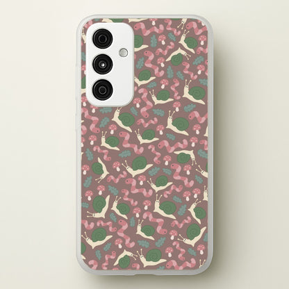 Snails - Animal Patterns  - Animal Patterns Phone Case for Galaxy A55