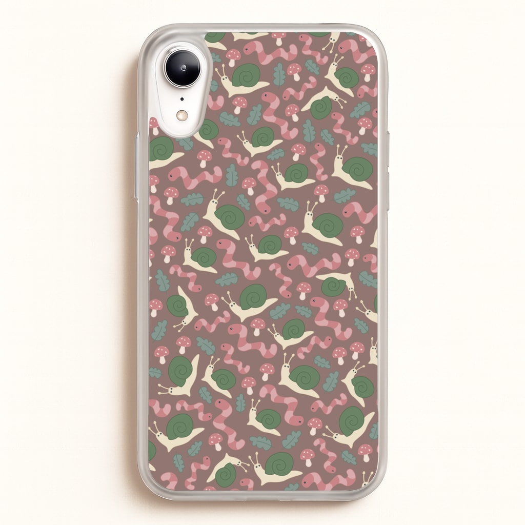 Snails - Animal Patterns  - Animal Patterns Phone Case for iPhone XR
