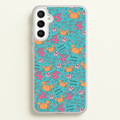 Crabs - Animal Patterns  - Animal Patterns Phone Case for Galaxy A36
