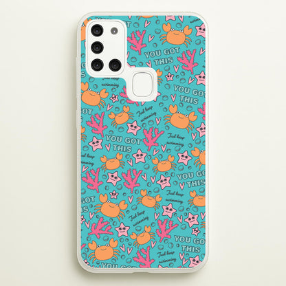 Crabs - Animal Patterns  - Animal Patterns Phone Case for Galaxy A21s