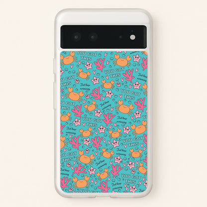 Crabs - Animal Patterns  - Animal Patterns Phone Case for Google Pixel 6