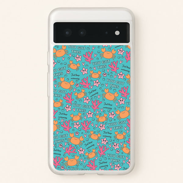 Crabs - Animal Patterns  - Animal Patterns Phone Case for Google Pixel 6