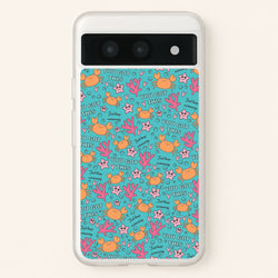 Crabs - Animal Patterns  - Animal Patterns Phone Case for Google Pixel 8a