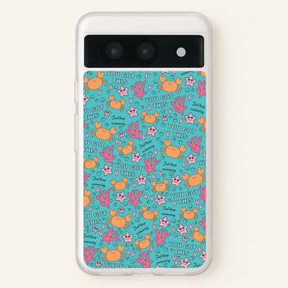 Crabs - Animal Patterns  - Animal Patterns Phone Case for Google Pixel 8a