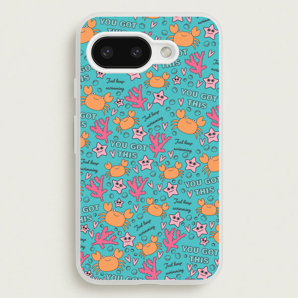Crabs - Animal Patterns  - Animal Patterns Phone Case for Google Pixel 9a
