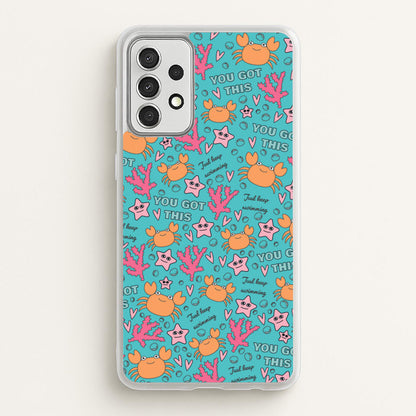 Crabs - Animal Patterns  - Animal Patterns Phone Case for Galaxy A52 / A52s
