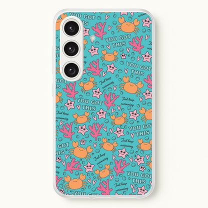 Crabs - Animal Patterns  - Animal Patterns Phone Case for Galaxy S24 Plus