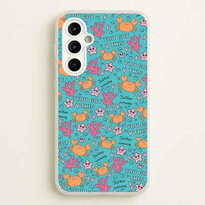 Crabs - Animal Patterns  - Animal Patterns Phone Case for Galaxy A54