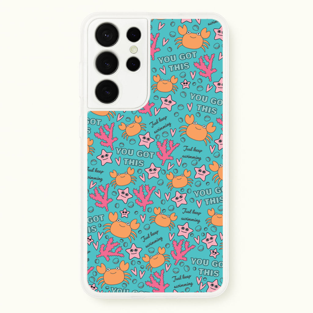 Crabs - Animal Patterns  - Animal Patterns Phone Case for Galaxy S21 Ultra