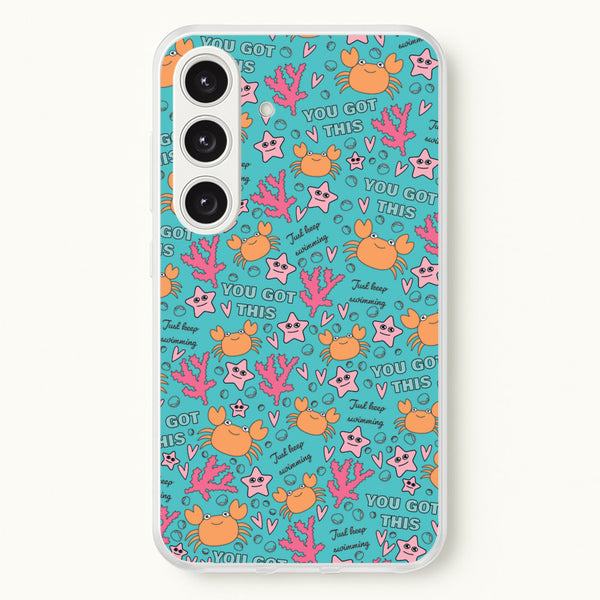 Crabs - Animal Patterns  - Animal Patterns Phone Case for Galaxy S25 Plus