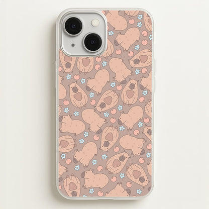 Capybara - Animal Patterns  - Animal Patterns Phone Case for iPhone 13 Mini