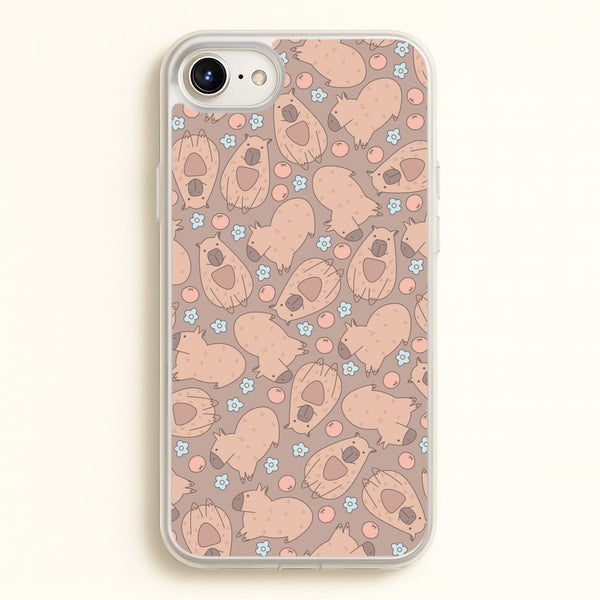 Capybara - Animal Patterns  - Animal Patterns Phone Case for iPhone 6 Plus / 7 Plus / 8 Plus