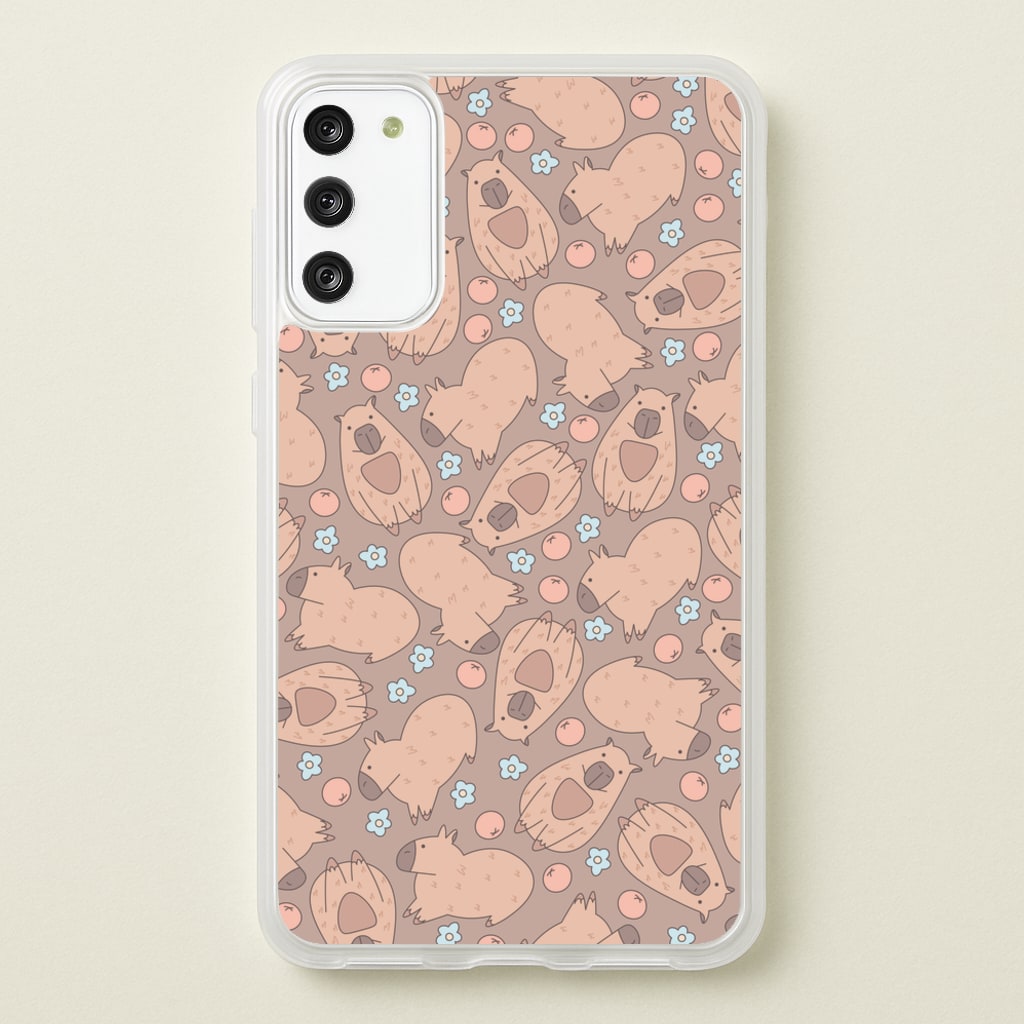 Capybara - Animal Patterns  - Animal Patterns Phone Case for Galaxy S20