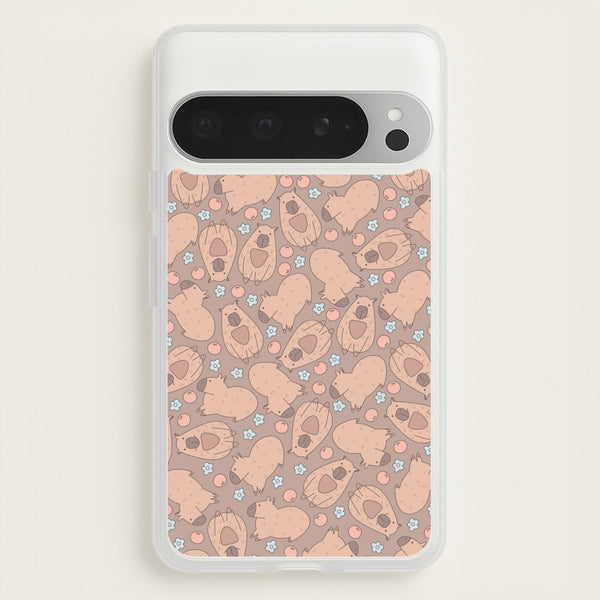 Capybara - Animal Patterns  - Animal Patterns Phone Case for Google Pixel 9 Pro XL