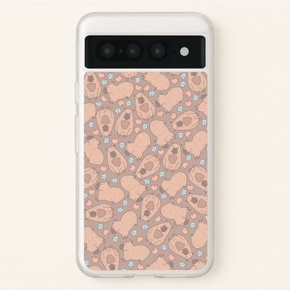 Capybara - Animal Patterns  - Animal Patterns Phone Case for Google Pixel 7 Pro