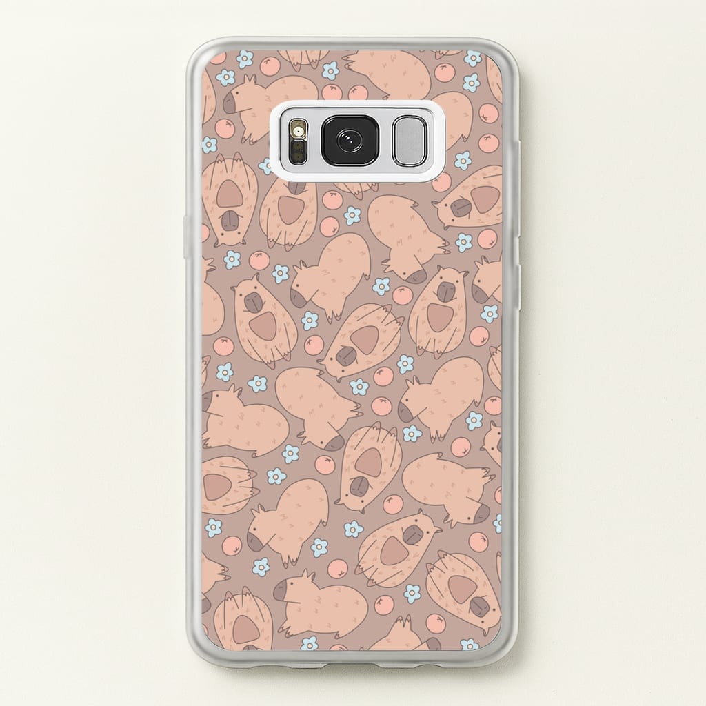 Capybara - Animal Patterns  - Animal Patterns Phone Case for Galaxy S8