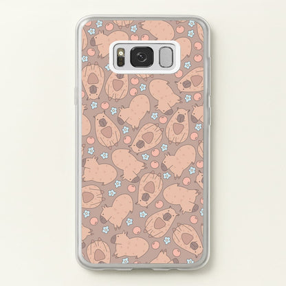 Capybara - Animal Patterns  - Animal Patterns Phone Case for Galaxy S8