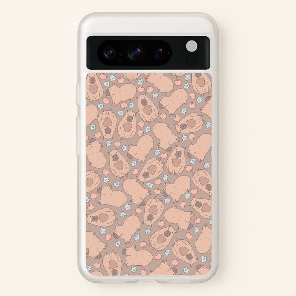 Capybara - Animal Patterns  - Animal Patterns Phone Case for Google Pixel 8 Pro