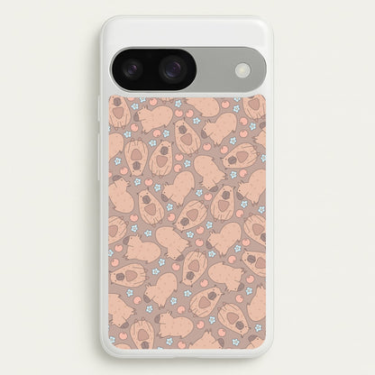 Capybara - Animal Patterns  - Animal Patterns Phone Case for Google Pixel 9 / 9 Pro