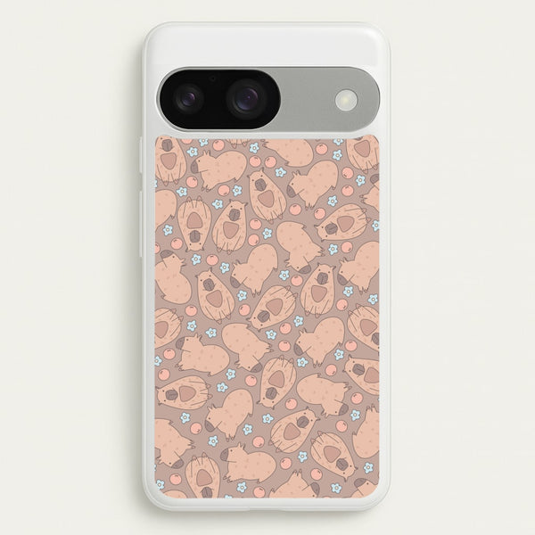 Capybara - Animal Patterns  - Animal Patterns Phone Case for Google Pixel 9 / 9 Pro