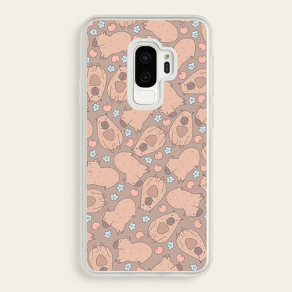 Capybara - Animal Patterns  - Animal Patterns Phone Case for Galaxy S9 Plus