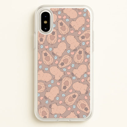 Capybara - Animal Patterns  - Animal Patterns Phone Case for iPhone X / XS