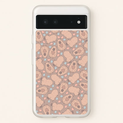 Capybara - Animal Patterns  - Animal Patterns Phone Case for Google Pixel 6