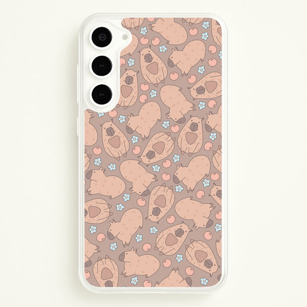 Capybara - Animal Patterns  - Animal Patterns Phone Case for Galaxy S23 Plus