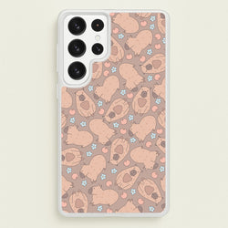 Capybara - Animal Patterns  - Animal Patterns Phone Case for Galaxy S22 Ultra