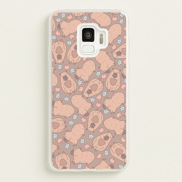 Capybara - Animal Patterns  - Animal Patterns Phone Case for Galaxy S9