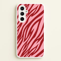 Red And Pink Tiger Print  - Animal Patterns Phone Case for Galaxy A16
