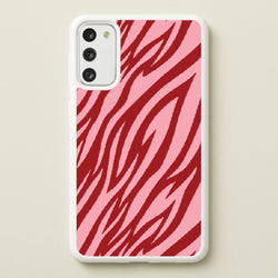 Red And Pink Tiger Print  - Animal Patterns Phone Case for Galaxy S20