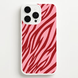 Red And Pink Tiger Print  - Animal Patterns Phone Case for iPhone 13 Pro Max