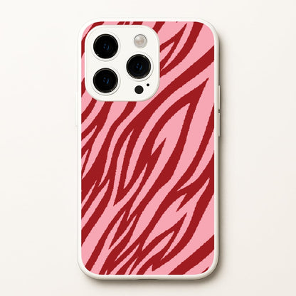 Red And Pink Tiger Print  - Animal Patterns Phone Case for iPhone 14 Pro Max