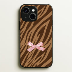 Coquette Brown Tiger Print  - Animal Patterns Phone Case for iPhone 14