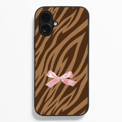 Coquette Brown Tiger Print  - Animal Patterns Phone Case for iPhone 16 Plus