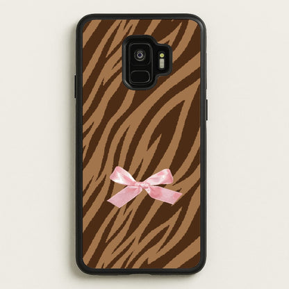 Coquette Brown Tiger Print  - Animal Patterns Phone Case for Galaxy S9