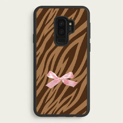 Coquette Brown Tiger Print  - Animal Patterns Phone Case for Galaxy S9 Plus