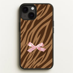 Coquette Brown Tiger Print  - Animal Patterns Phone Case for iPhone 13 Mini