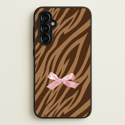 Coquette Brown Tiger Print  - Animal Patterns Phone Case for Galaxy A54