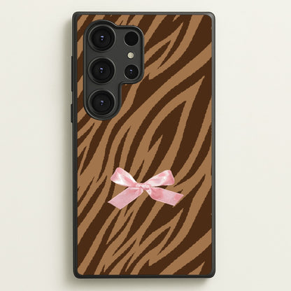 Coquette Brown Tiger Print  - Animal Patterns Phone Case for Galaxy S25 Ultra