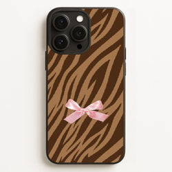 Coquette Brown Tiger Print  - Animal Patterns Phone Case for iPhone 12 Pro Max