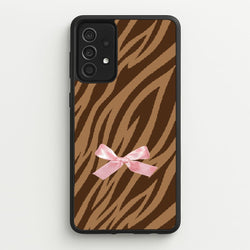 Coquette Brown Tiger Print  - Animal Patterns Phone Case for Galaxy A52 / A52s