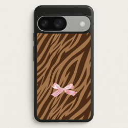 Coquette Brown Tiger Print  - Animal Patterns Phone Case for Google Pixel 9 / 9 Pro