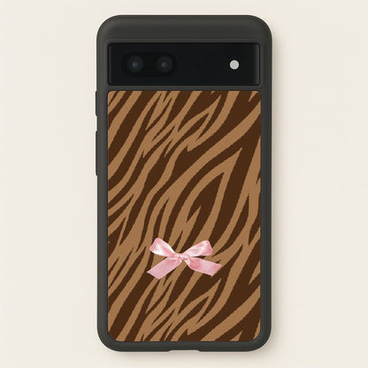 Coquette Brown Tiger Print  - Animal Patterns Phone Case for Google Pixel 7a