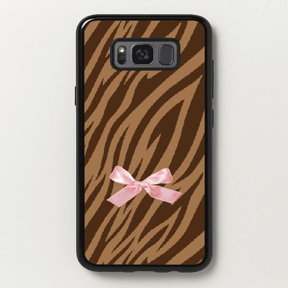 Coquette Brown Tiger Print  - Animal Patterns Phone Case for Galaxy S8 Plus
